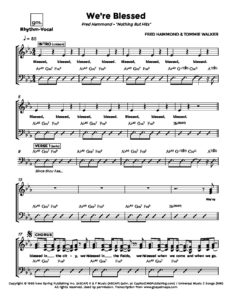 We're Blessed; Fred Hammond Rhythm-Vocal | Gospelmaps | Rhythm, Vocal ...