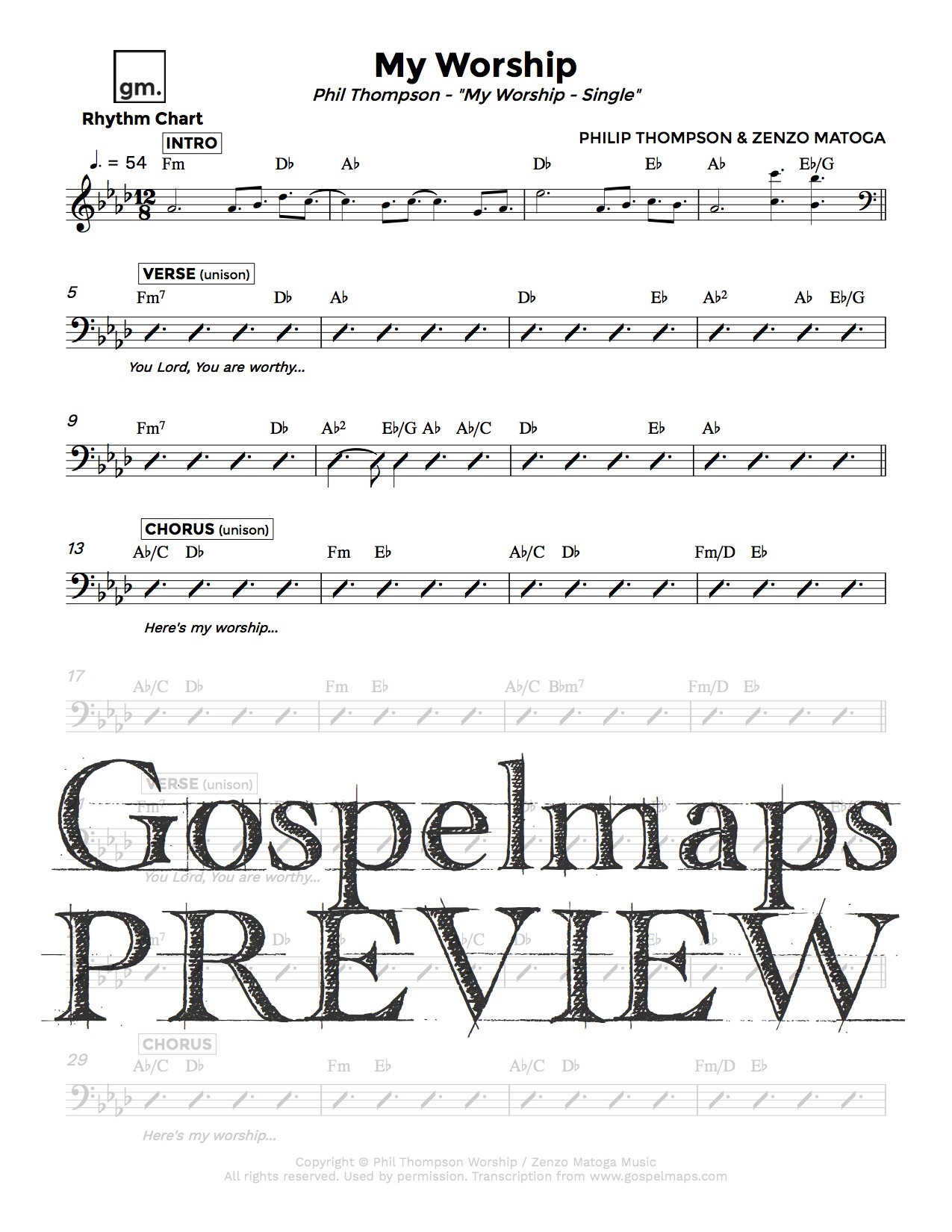Gospelmaps My Worship Phil Thompson My Worship Single Rhythm Vocal And Chord Charts 18:46 leçon par youri contact : gospelmaps my worship phil thompson