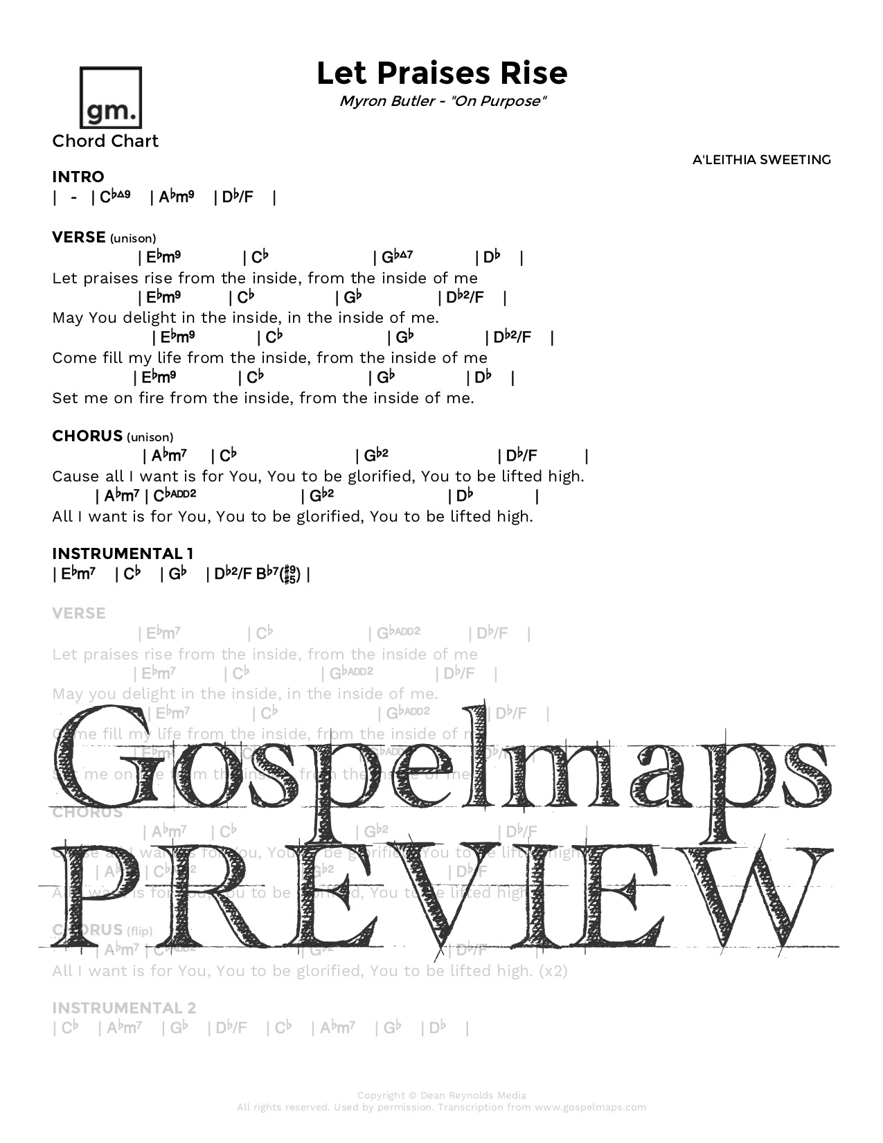 Let Praises Rise From The Inside Lyrics Gospelmaps | Let Praises Rise - Myron Butler, On Purpose | Rhythm